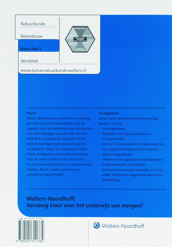 Achterkant van Werkblok