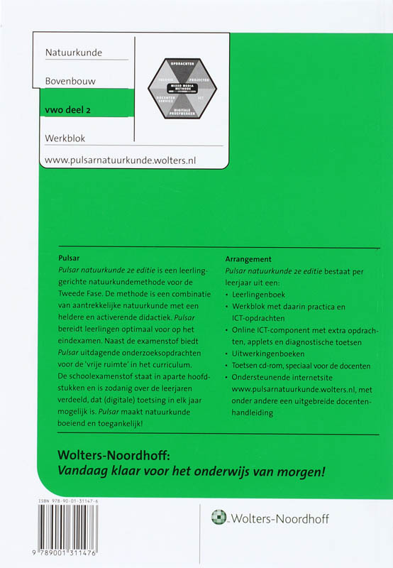 Achterkant van Werkblok