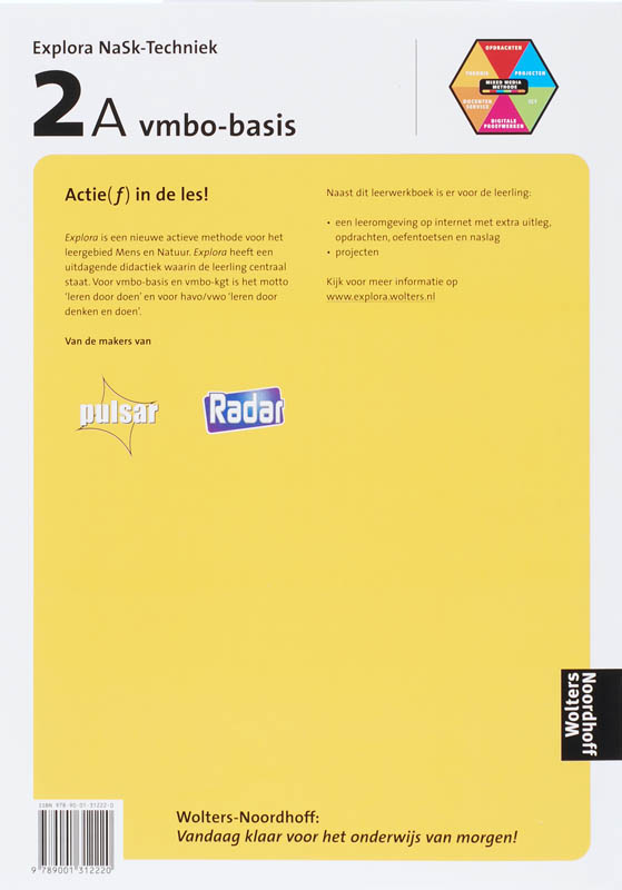 Achterkant van 2A vmbo-basis