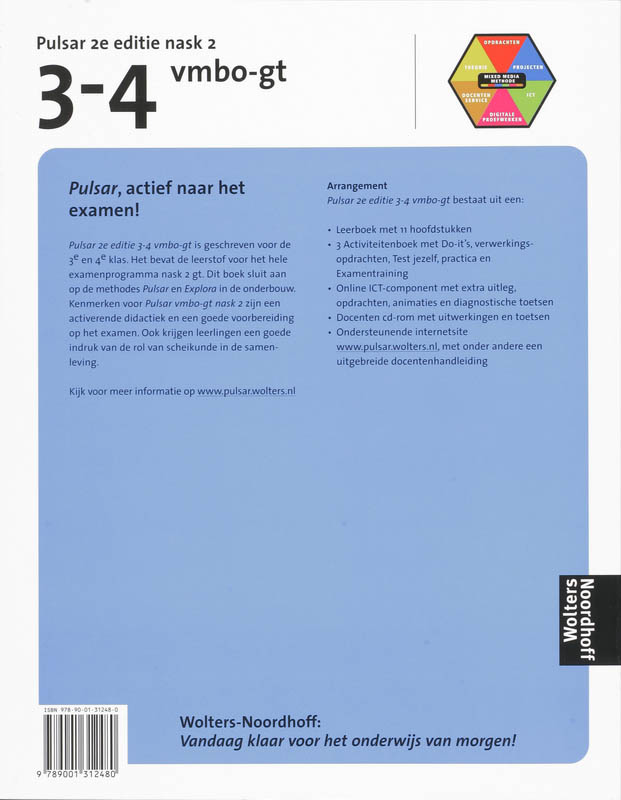 Achterkant van Leerboek Nask 2