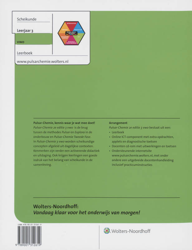 Achterkant van 3 Vwo Scheikunde
