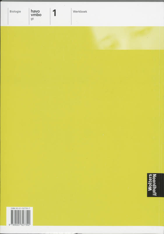 Achterkant van Werkboek