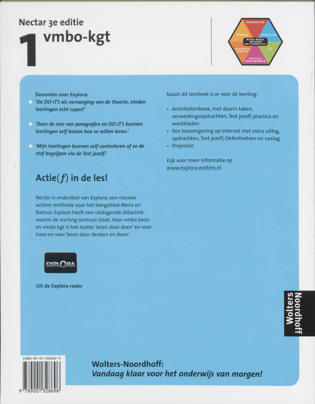 Achterkant van Leerboek