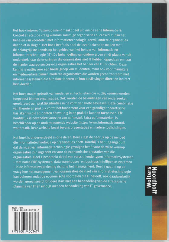 Achterkant van Informatiemanagement