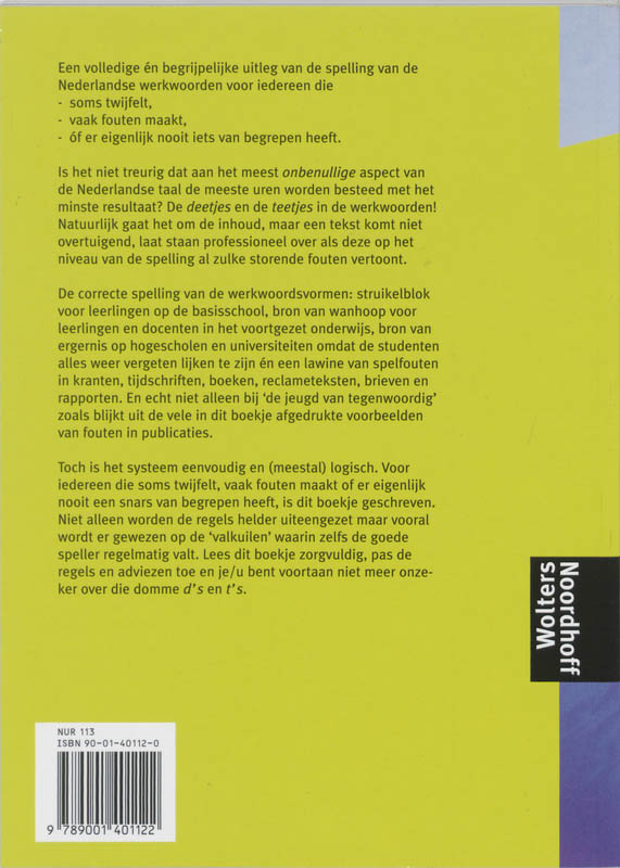 Achterkant van Dat D/T gedoe