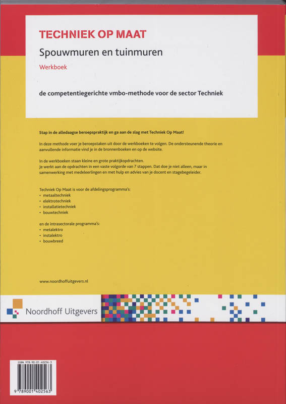 Achterkant van Werkboek
