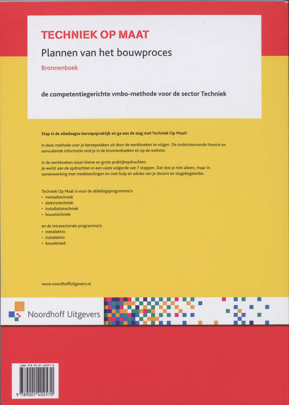 Achterkant van Bronnenboek