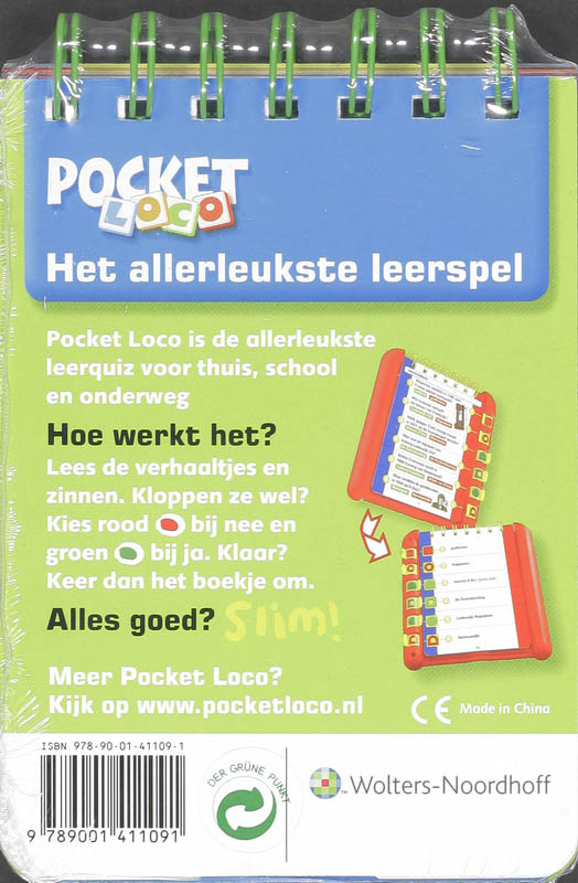 Achterkant van Boekje Voetbalquiz