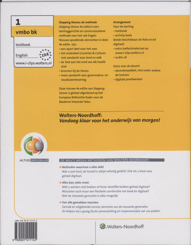 Achterkant van 1 Vmbo Bk