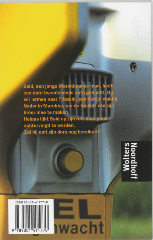 Achterkant van Dure auto van Said