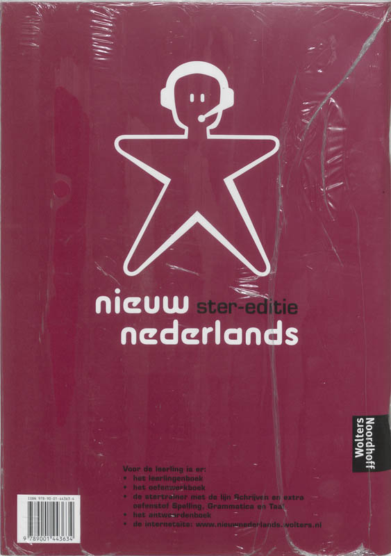 Achterkant van oefenwerkboek