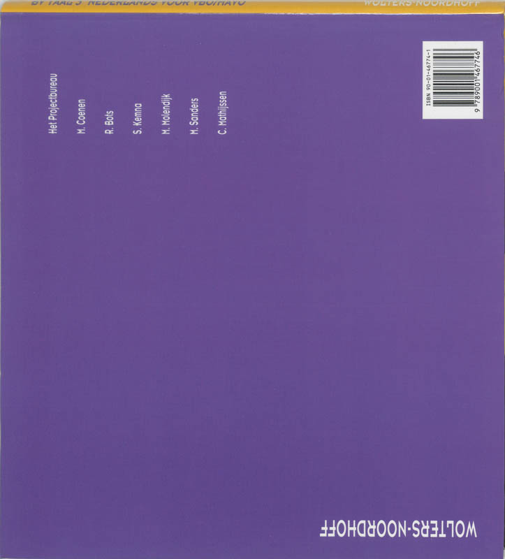 Achterkant van Basisboek 3 vbo/mavo