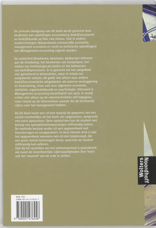 Achterkant van Berekenen, beslissen, beheersen