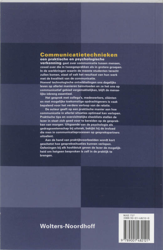Achterkant van Communicatietechnieken