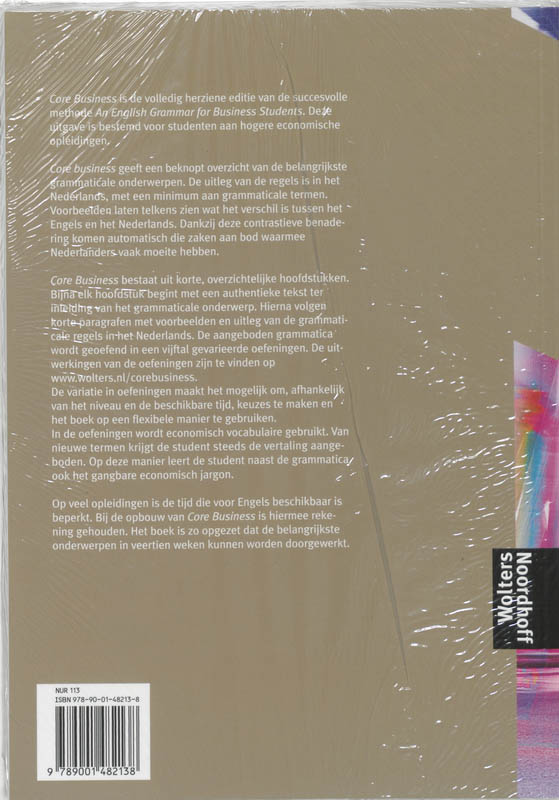 Achterkant van Core Business