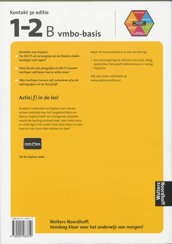Achterkant van Leerwerkboek