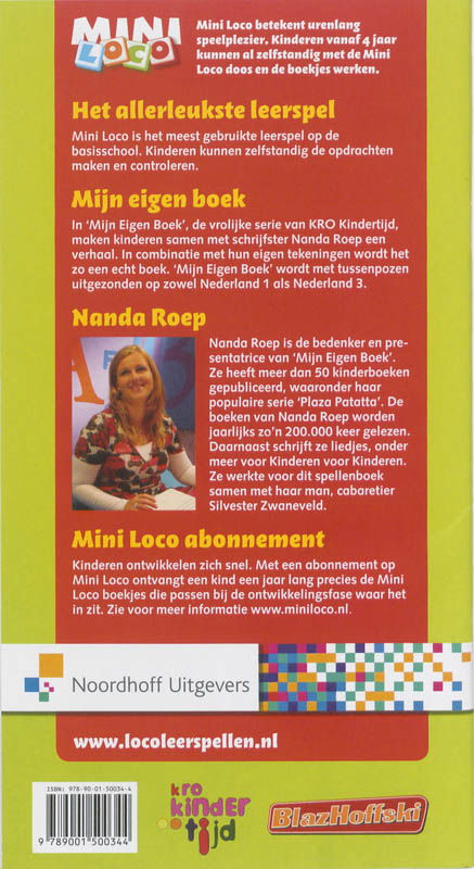Achterkant van Mijn eigen boek