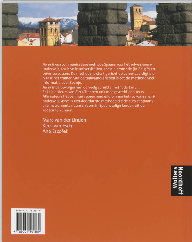 Achterkant van Leerboek