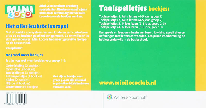 Achterkant van Taalspelletjes