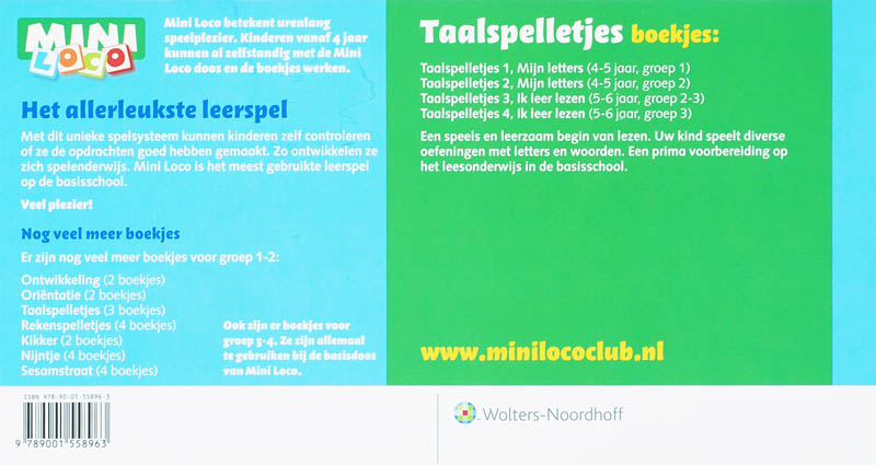 Achterkant van Taalspelletjes
