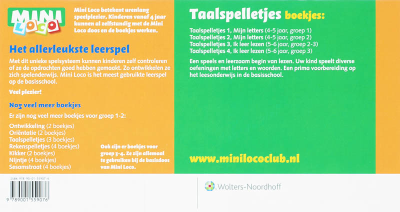 Achterkant van Taalspelletjes