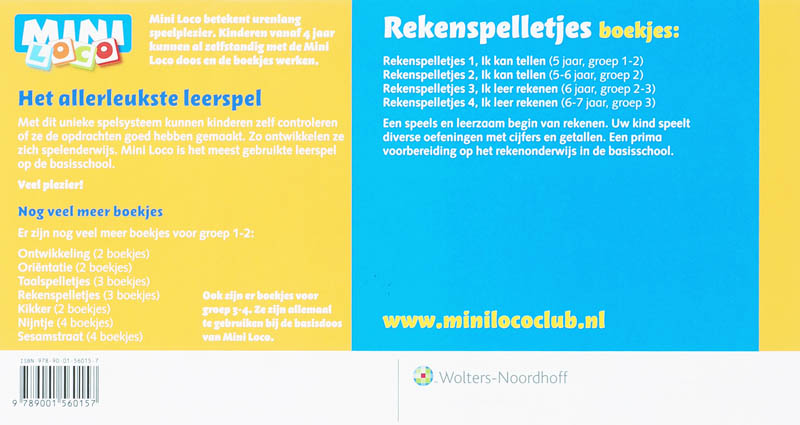 Achterkant van Rekenspelletjes