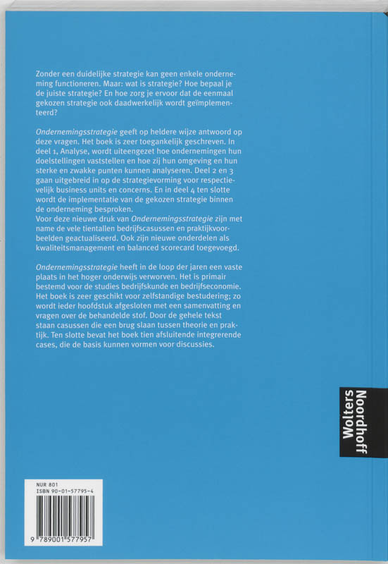 Achterkant van Ondernemingsstrategie