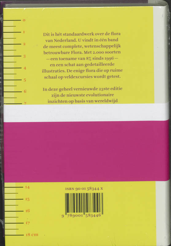 Achterkant van Heukels'Flora van Nederland