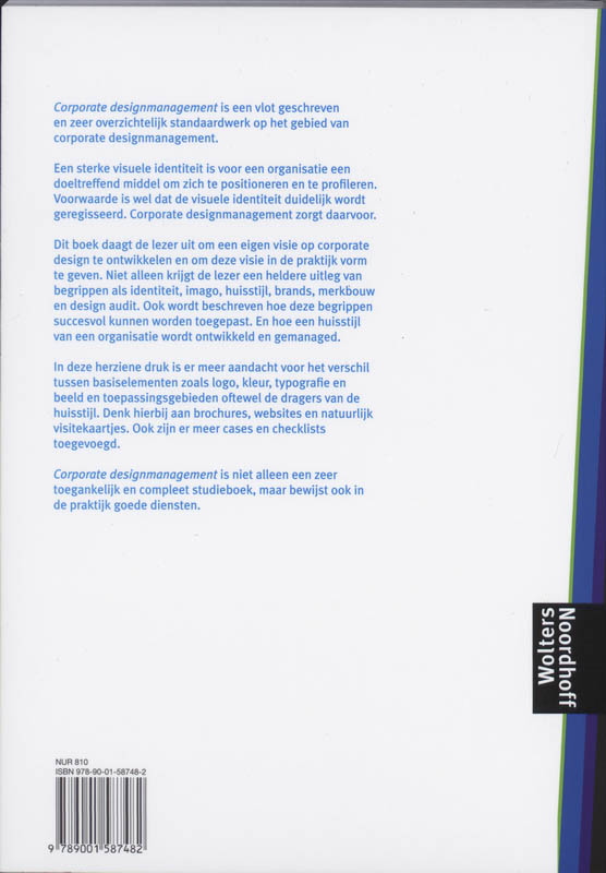 Achterkant van Corporate design management