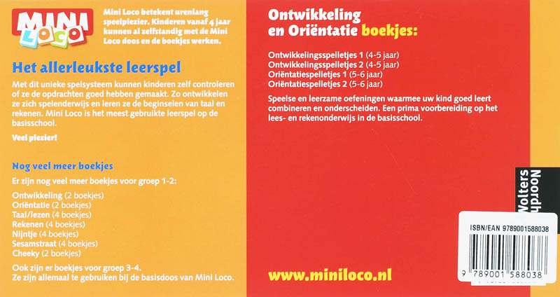 Achterkant van Ontwikkelingsspelletjes