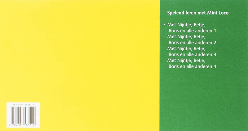 Achterkant van 1 met Nijntje, Betje, Boris en alle anderen
