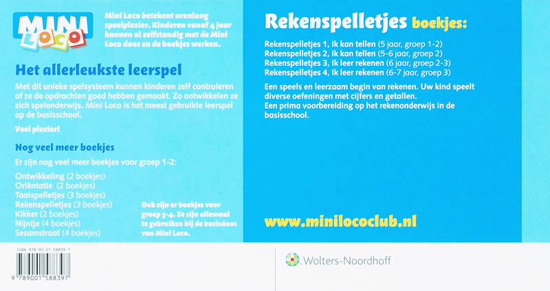 Achterkant van Rekenspelletjes