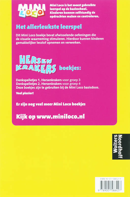 Achterkant van Denkspelletjes 2 Hersenkrakers