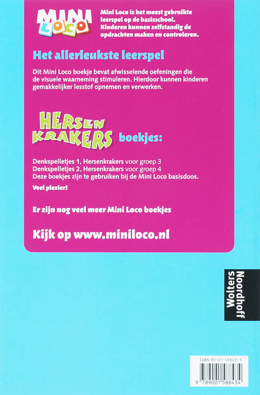 Achterkant van Denkspelletjes 1 Hersenkrakers