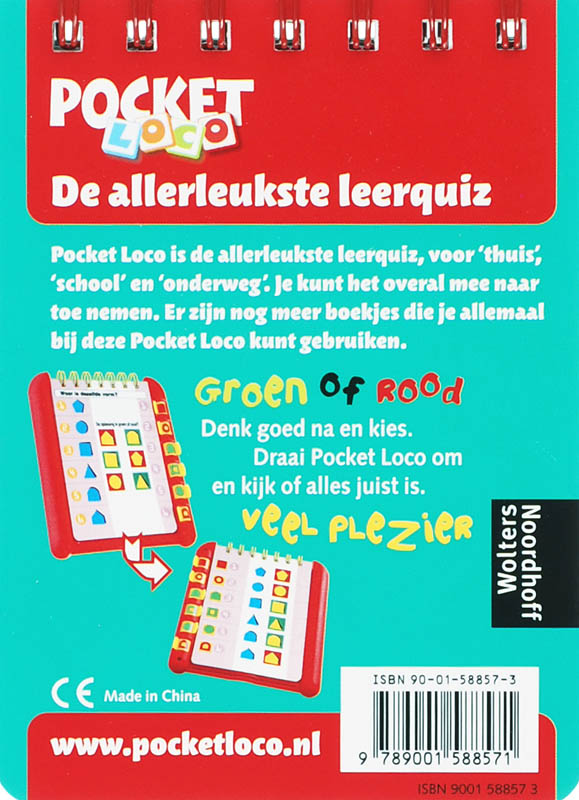 Achterkant van Plaatjesquiz boekje