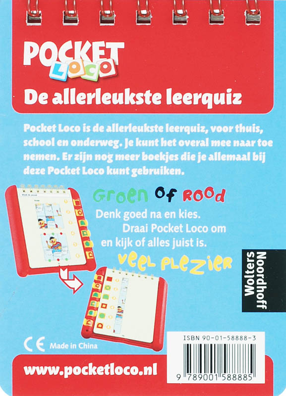 Achterkant van Sesamstraatquiz boekje