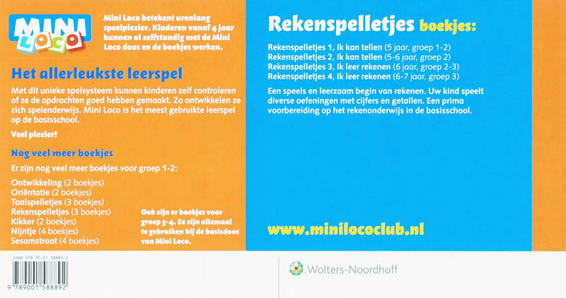 Achterkant van Rekenspelletjes