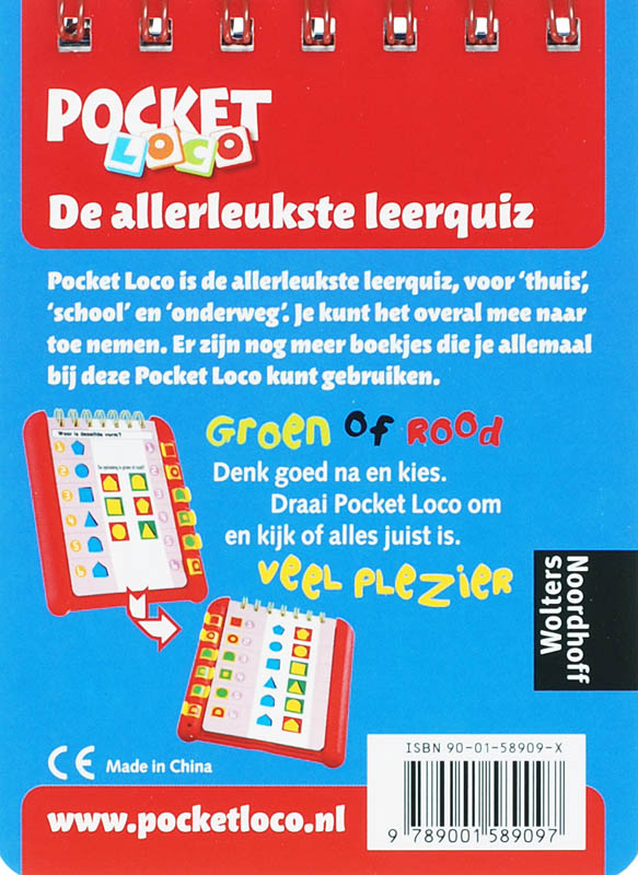 Achterkant van Plaatjesquiz boekje