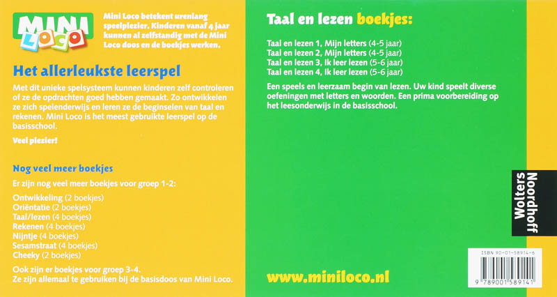 Achterkant van Woordenschattraining