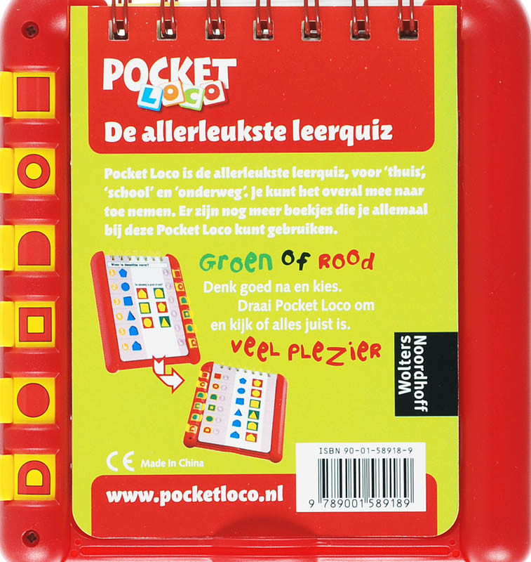 Achterkant van Vragen quiz set
