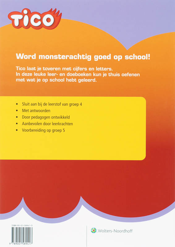 Achterkant van lees en schrijfoefeningen
