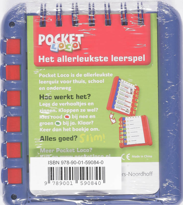 Achterkant van Pocket Loco Dierenquiz