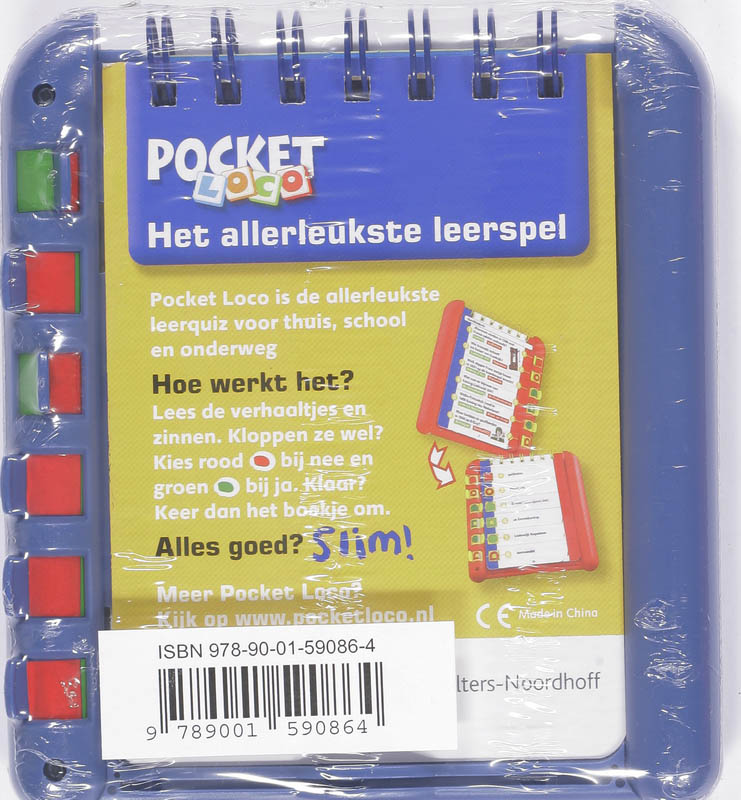 Achterkant van Pocket Loco Geschiedenisquiz