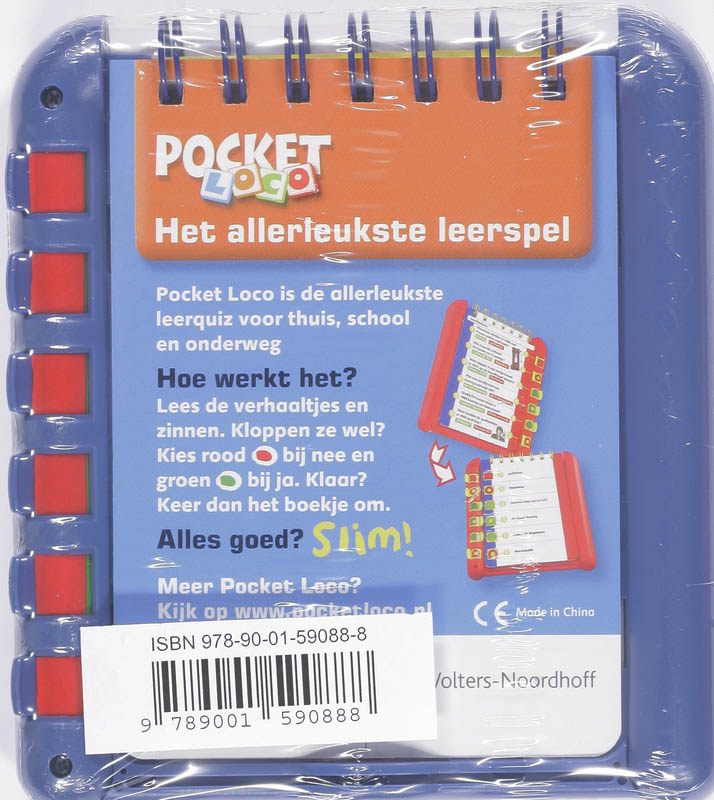 Achterkant van Pocket Loco Aardequiz