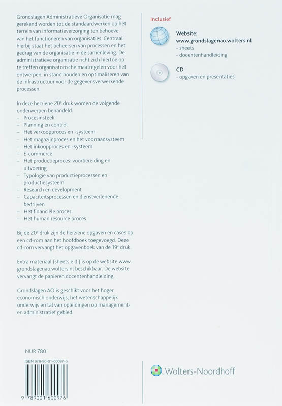 Achterkant van B Processen en systemen