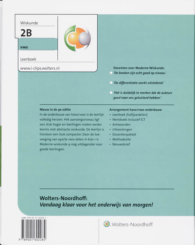 Achterkant van Leerboek