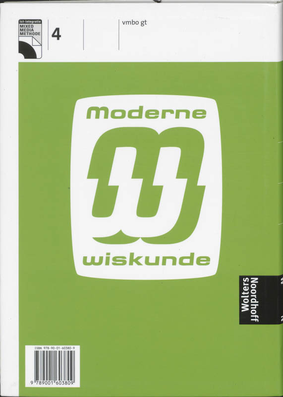Achterkant van 4 Vmbo gt