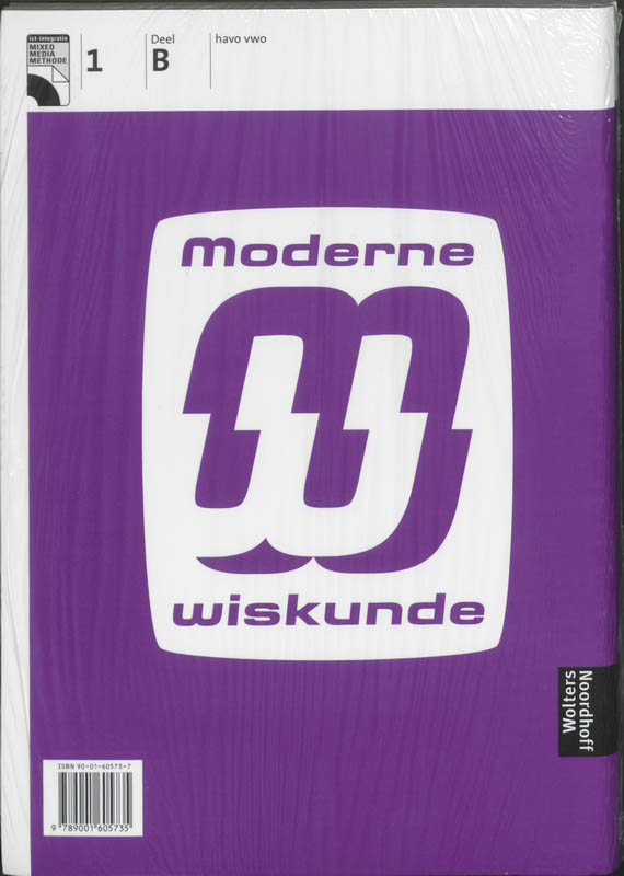 Achterkant van Algebra+ werkboek