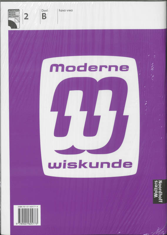 Achterkant van Algebra+ werkboek