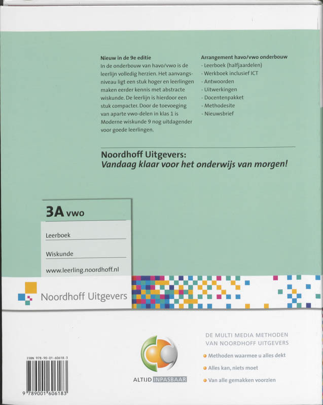 Achterkant van 3a vwo